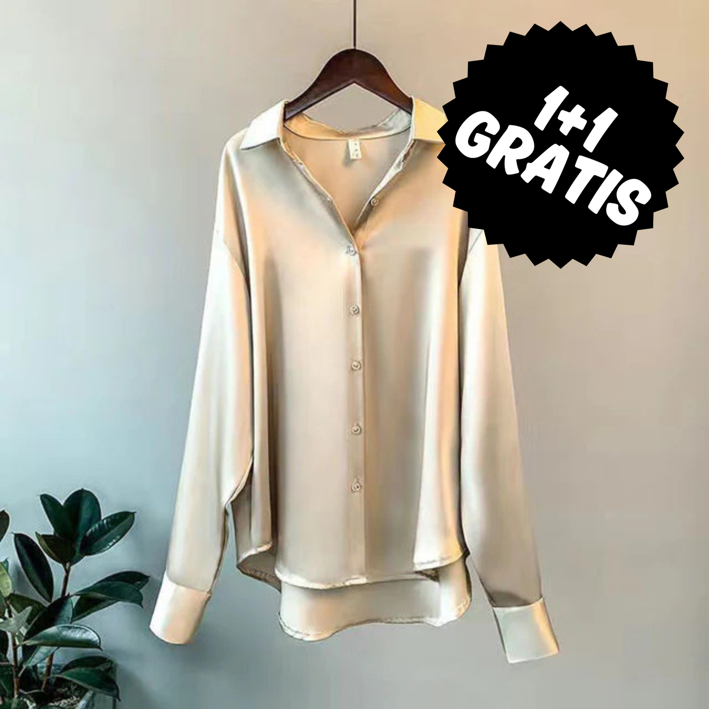 SIGRID™ | Satinbluse 1 + 1 Gratis